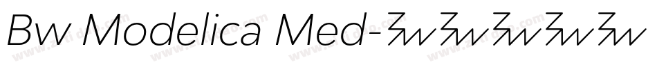 Bw Modelica Med字体转换